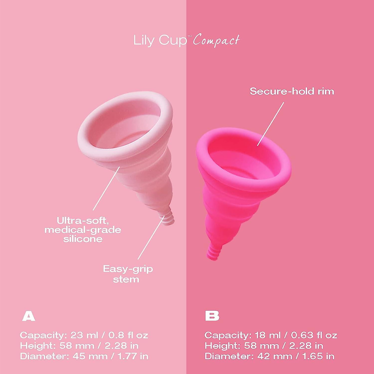 Intimina Lily Cup Compact Small Menstrual Cup with Flatfold Compact