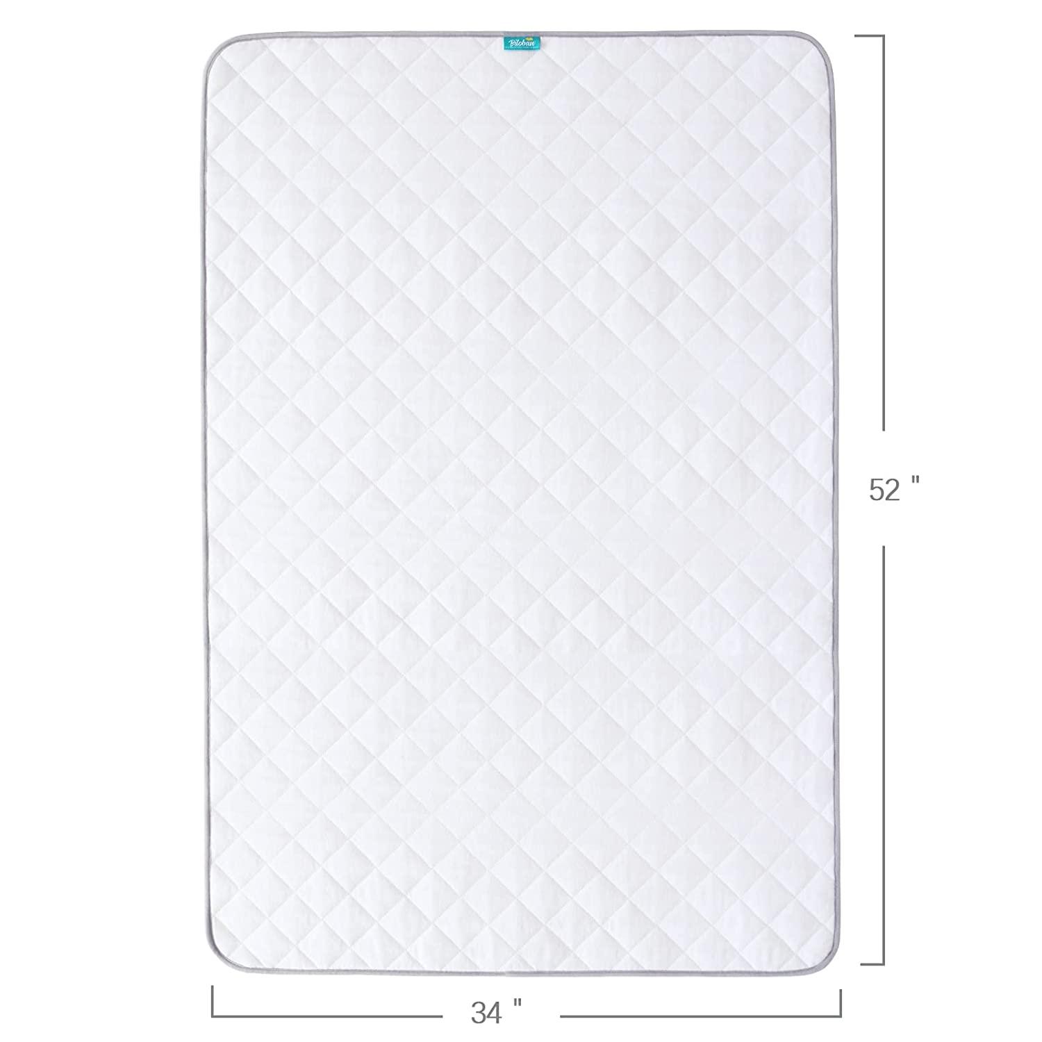 Hospital Bed Pads 34'' x 76'',Non-Slip Waterproof Sheet and Mattress Pad  Protector,Washable Bed Wetting Incontinence Cover, Pads for Kids, Elderly  Seniors, Single,Blue Blue 34x76 Inch (Pack of 1)