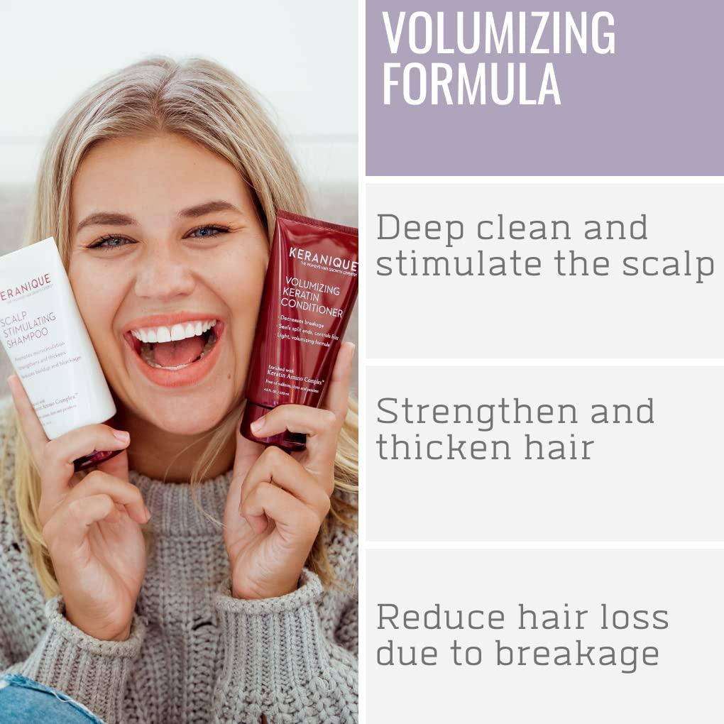 Volumizing Hair Growth System by Keranique includes Keratin Shampoo
