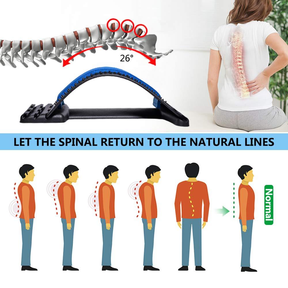 Back Stretcher for Pain Relief, Multi-Level Back Cracker Lower Back Pa –  GoFamilygift