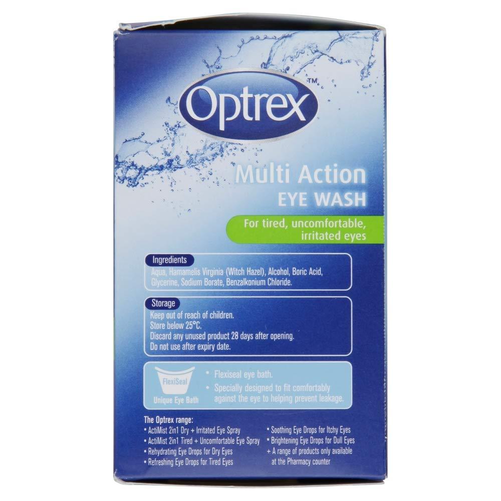 Optrex Multiaction Eye Wash with Eye Bath x 300ml