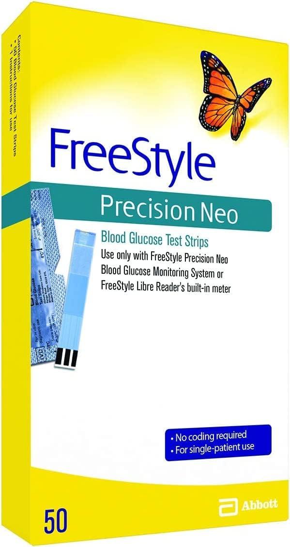 専用 2 Freestyle Precision Neo Blood Glucose Test Strips - 100
