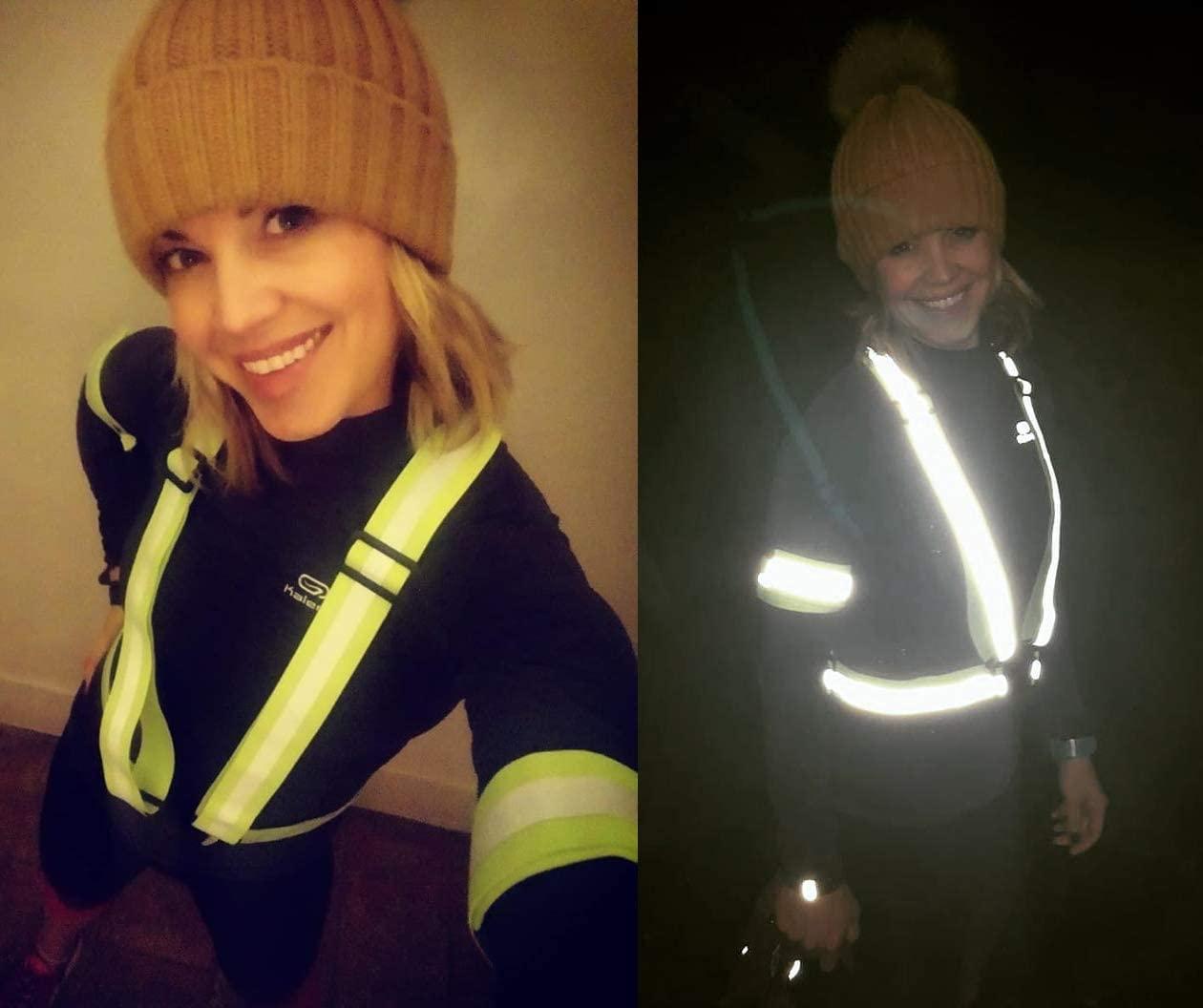 Reflective Vest Running Reflective Vest Straps Reflective Running Vest Women Cycling Bike