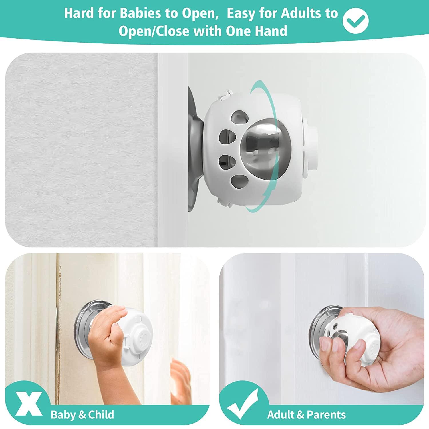 Door Knob Covers for Child Safety, 8 Pack Child Proof Door Knob Covers