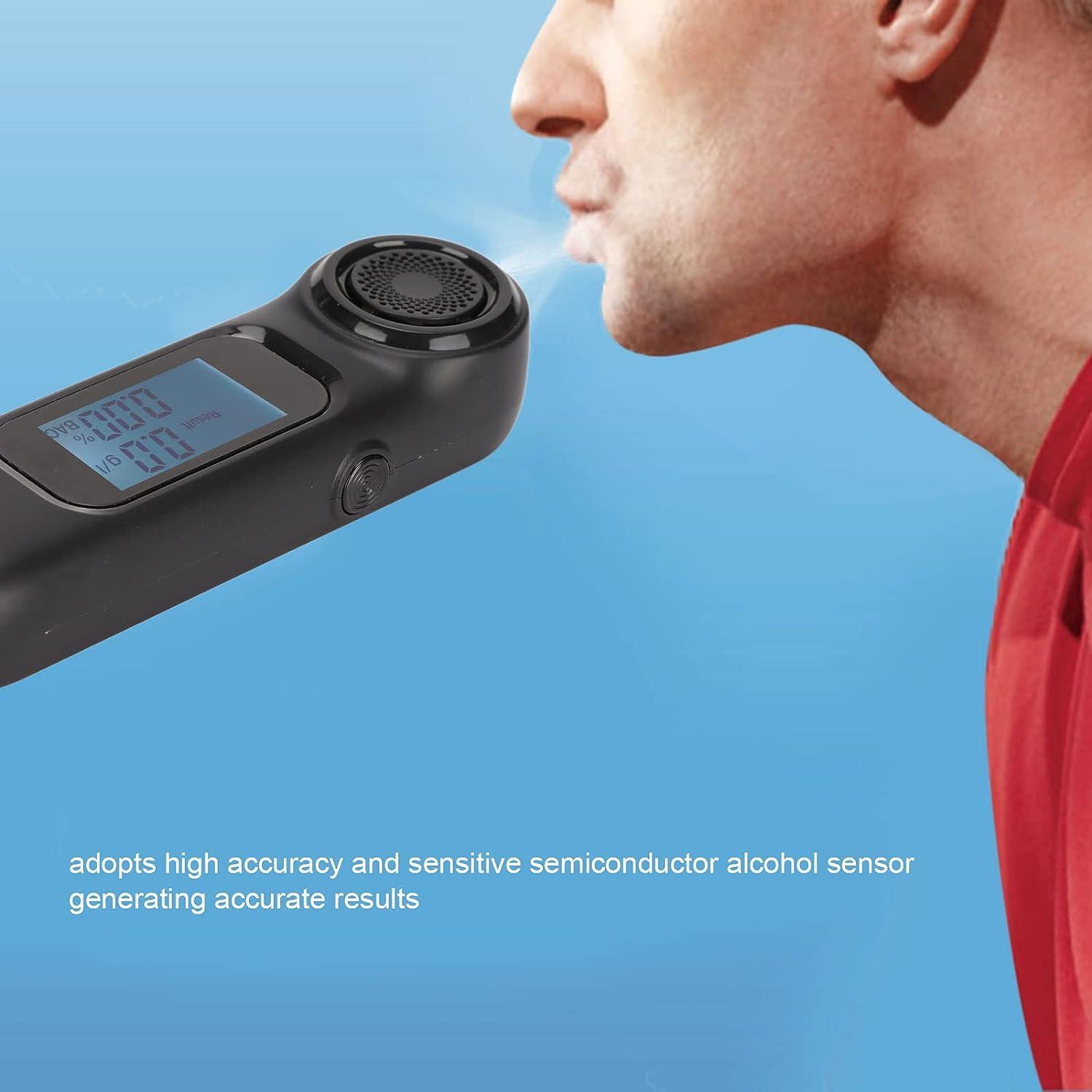 Non-Contact High-Precision Alcohol Tester Portable Breathalyzer USB  Rechargeable