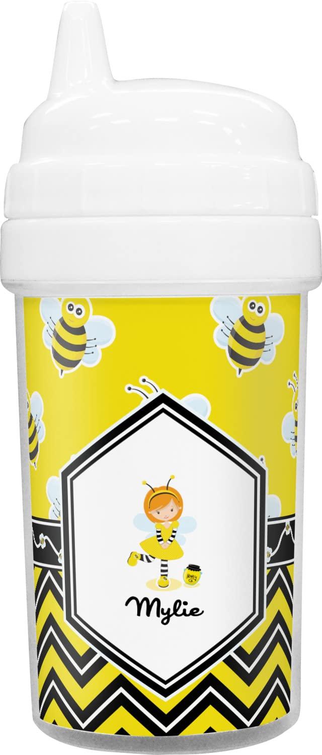 YouCustomizeIt Buzzing Bee Toddler Sippy Cup (Personalized)