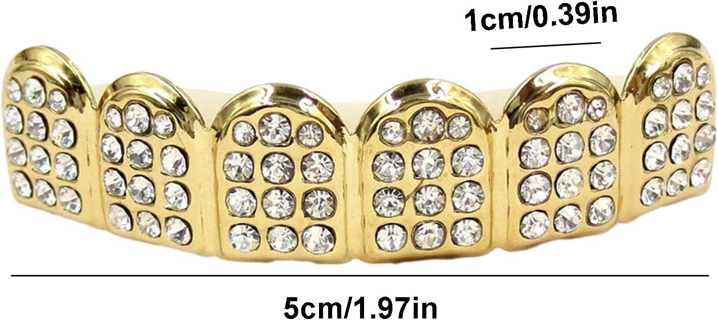 Artistics Star Hip Hop Grillzs - Cubierta de dientes de cobre, ideal