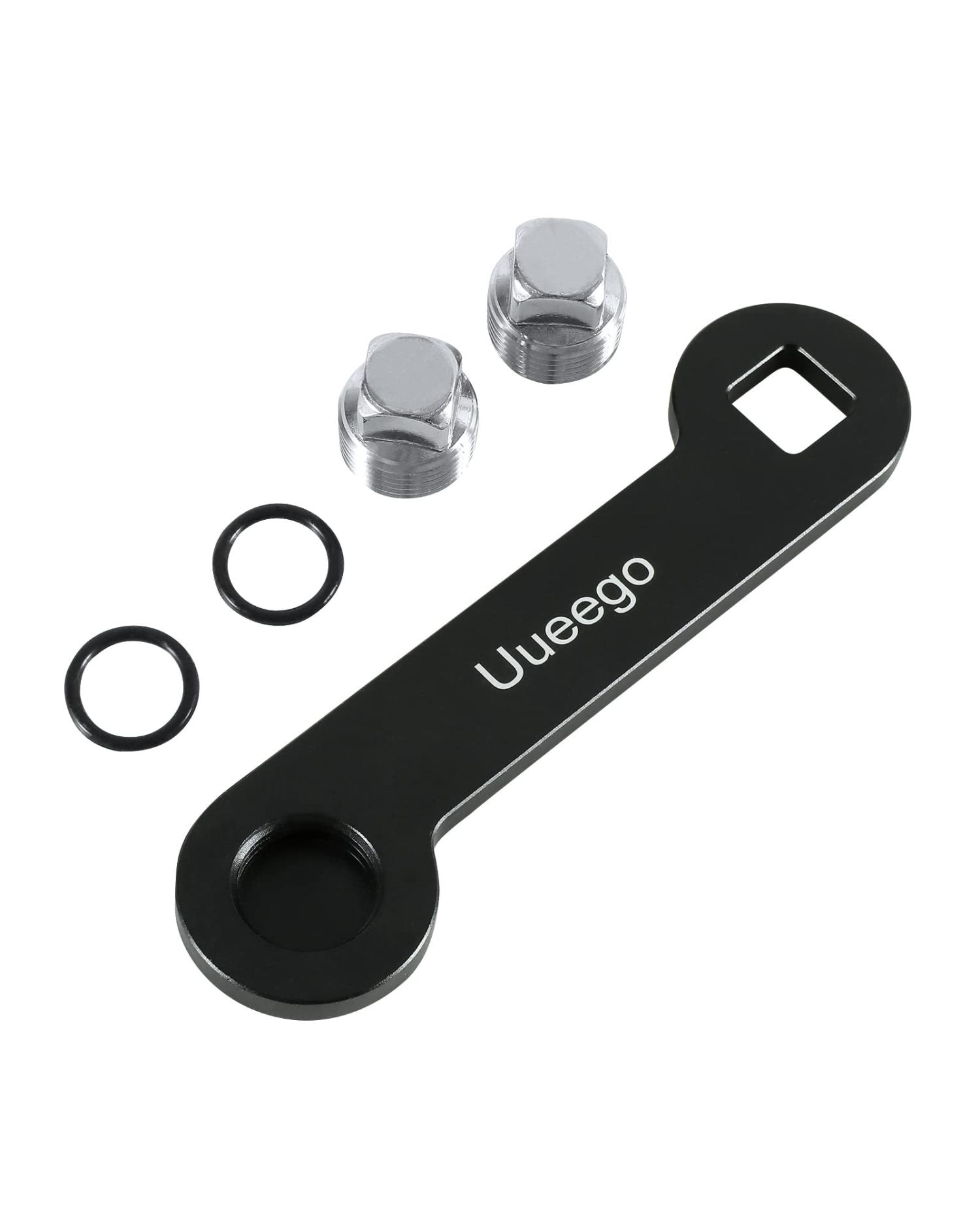 uueeGo NonCorrosive Aluminum Boat Drain Plug Wrench, Patented, Fits 1/