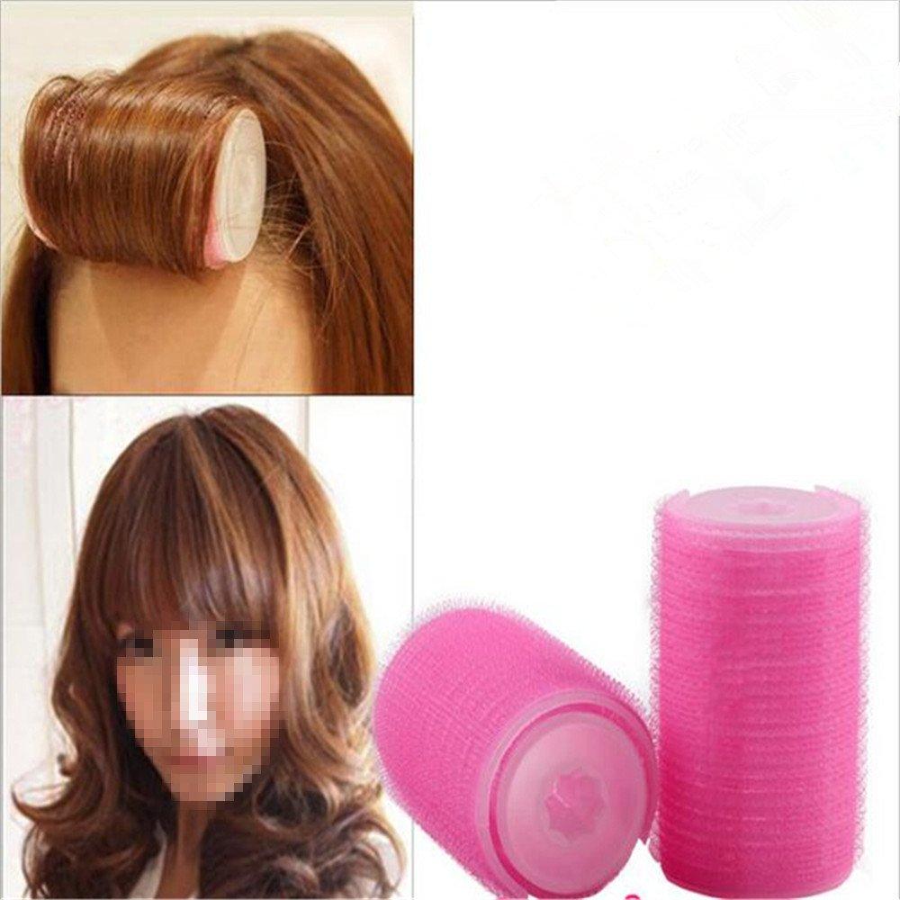 2Pcs Set Plastic Hair Rollers Curlers Bangs Self Adhesive Hair
