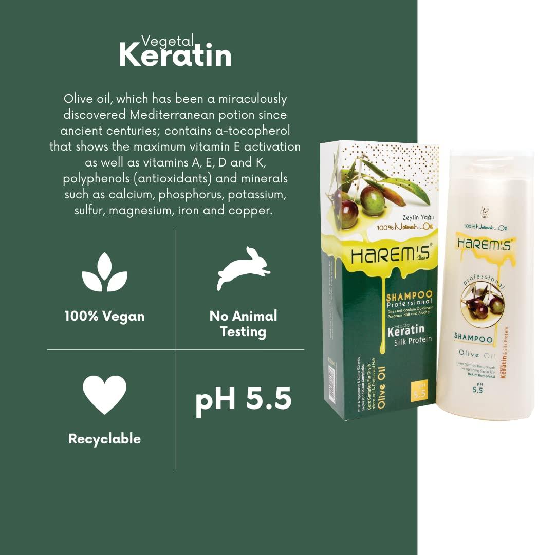 Buy Harem's Olive Oil Shampoo for Dry Damaged Hair - Nourishing