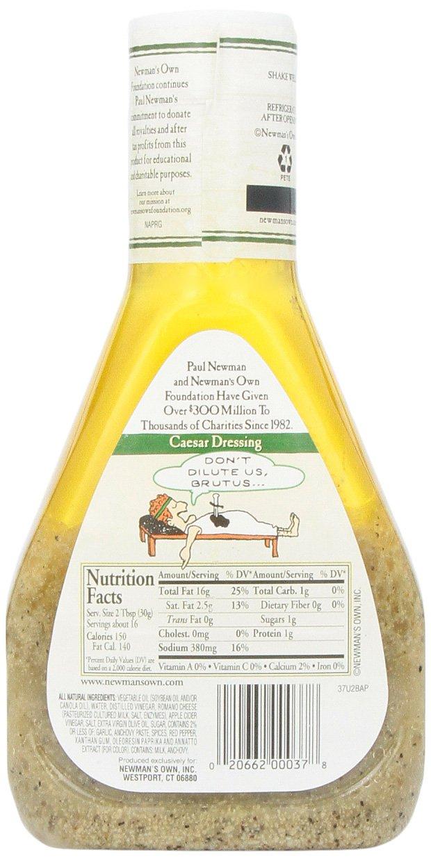 Newman's Own Salad Dressing Caesar, 16Ounce (Pack of 3)