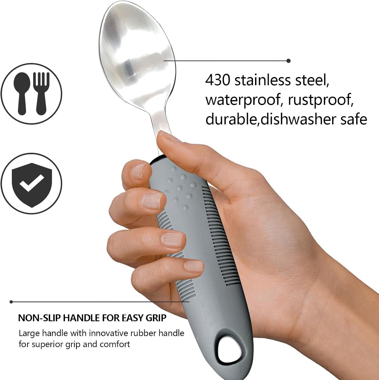 Beticam Extra Wide Handles Easy Grip Cutlery Set of 4 Cutlery for