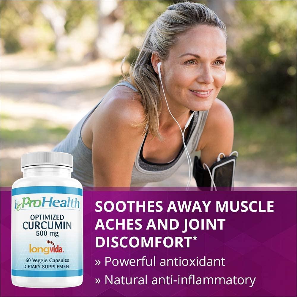 ProHealth Optimized Curcumin Longvida 60 Capsules (500 mg)
