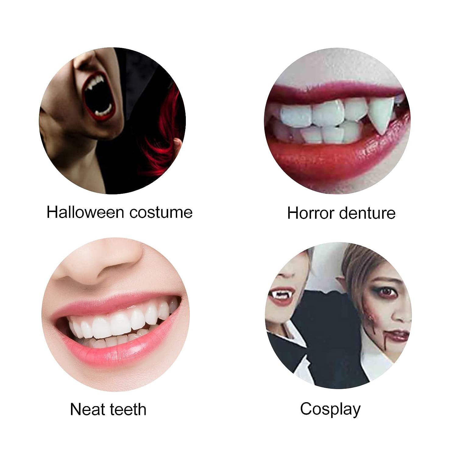 Temporary Teeth Repair Kit Instant Veneer Dentures Halloween Vampire