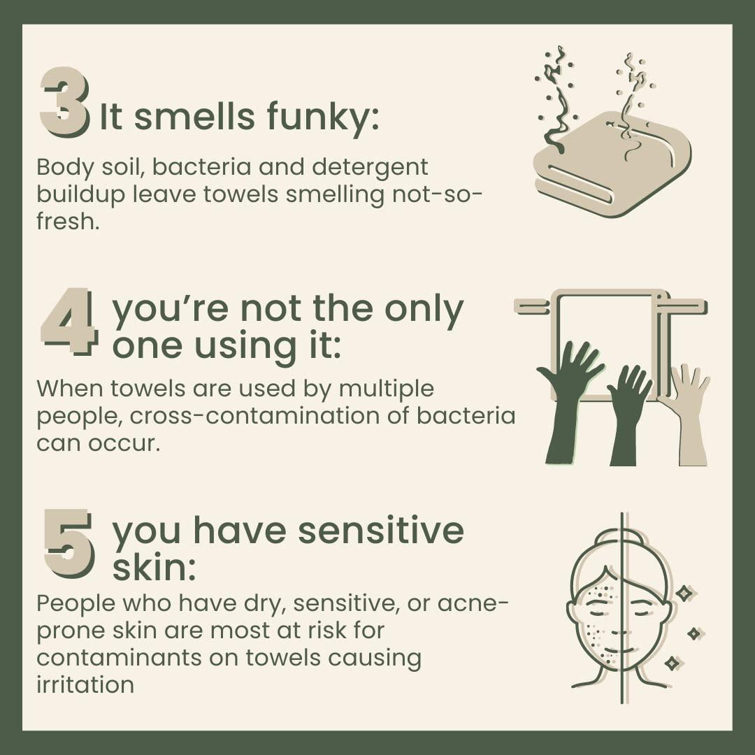 Clean Skin Club Bamboo Clean Towels XL AwardWinning Biodegradable