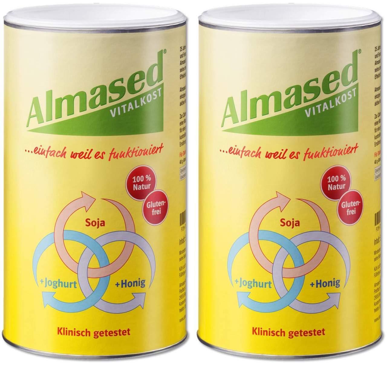 Almased Vital PlantBased Protein Powder 2 x 500g for Optimal Health