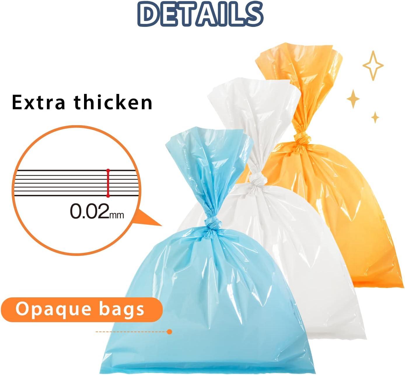 BOS Amazing Odor Sealing Disposable Bags for Diapers, Pet Waste, Food Waste  or any Sanitary Product Disposal -Durable and Unscented [Size:M