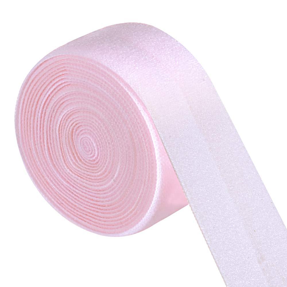 Ninepeak Fold-Over Elastic 5 Yard (Pink 1-1/4-Inch) Pink 1-1/4-Inch