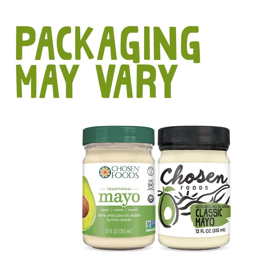 Chosen Foods 100 Avocado OilBased Classic Mayonnaise, Gluten & Dairy