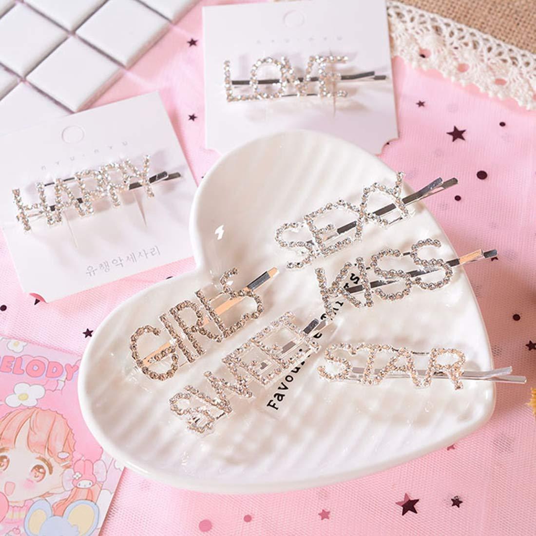 Letter sales hair clips
