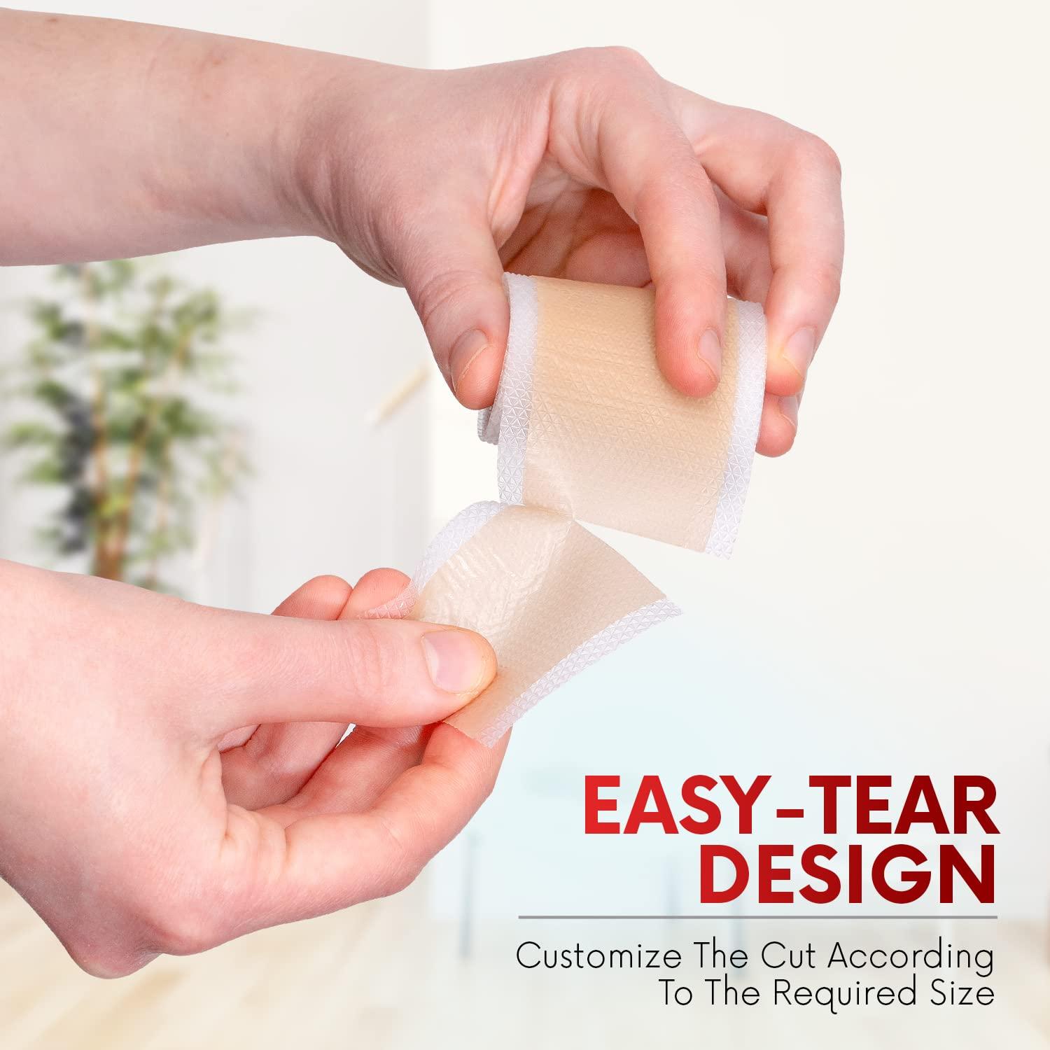 HEALQU Scar Sheets Roll Medical Grade Silicone Tape for Keloid, Surgery, CSection, Acne