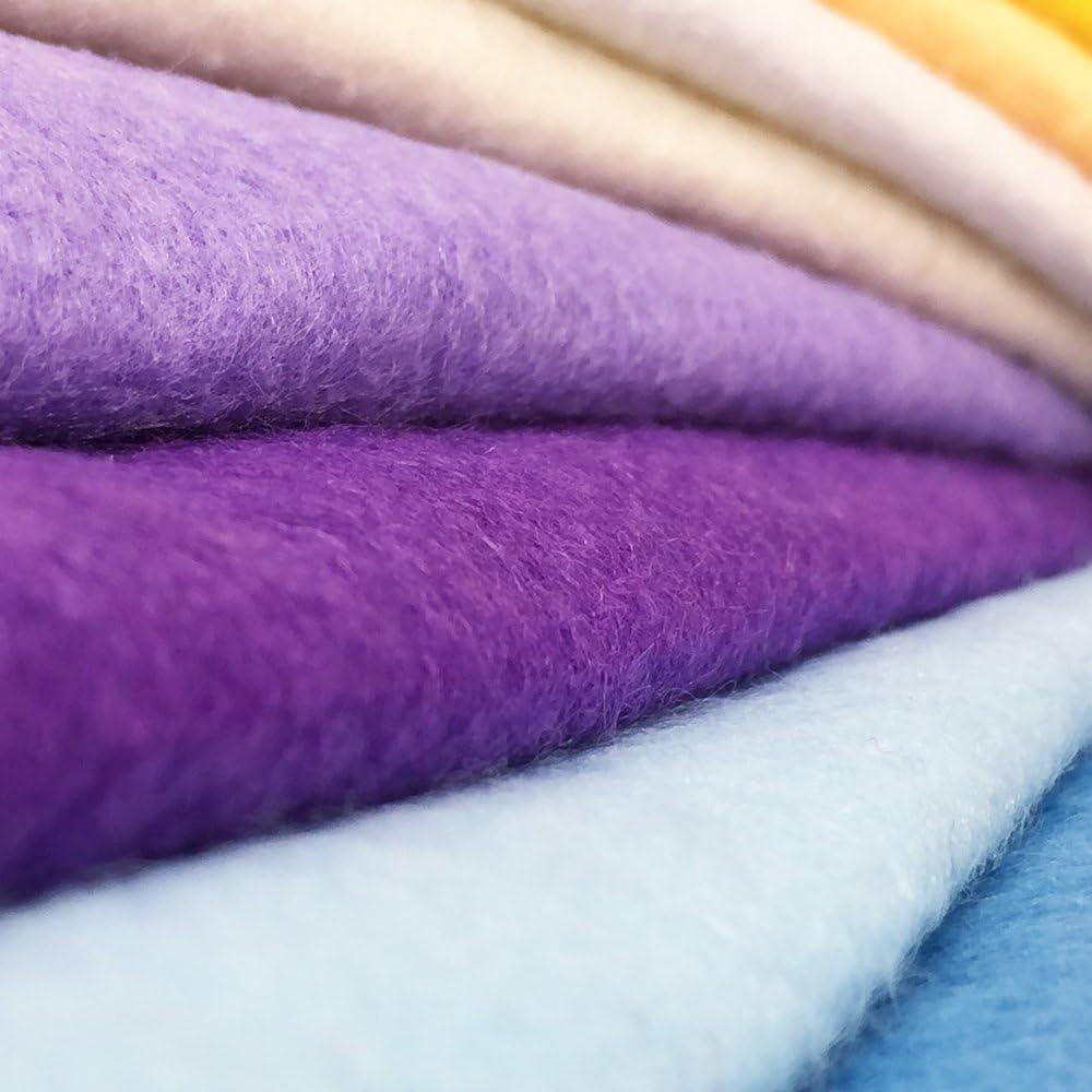 flic-flac 24pcs Thick 1.4mm Soft Felt Fabric Sheet Assorted Color Felt Pack DIY Craft Sewi