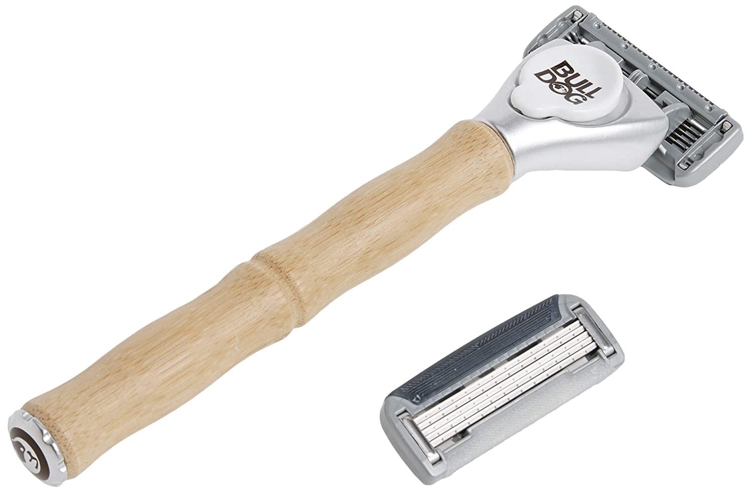 Bulldog Mens Skincare and Grooming Original Bamboo Razors for Men with