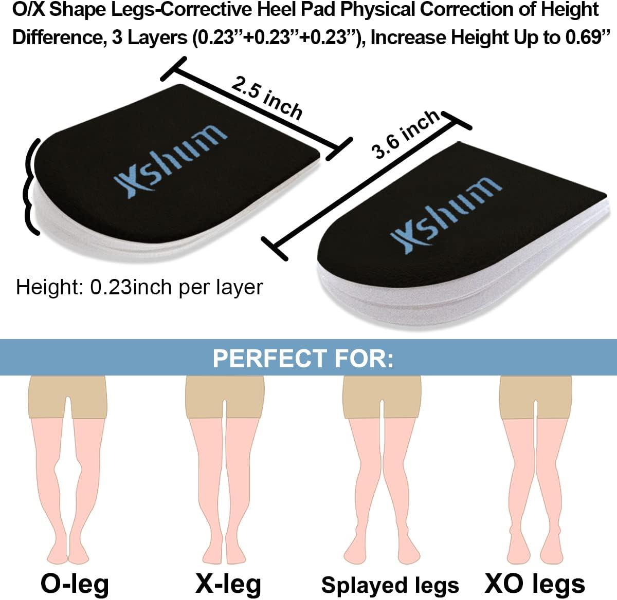 Amazon.com: Xshum Adjustable Supination Insoles & Overpronation Insoles,  Medial & Lateral Heel Cups for Foot Alignment, Knee Pain, Bow Legs,  Osteoarthritis (Small, Black) : Health & Household