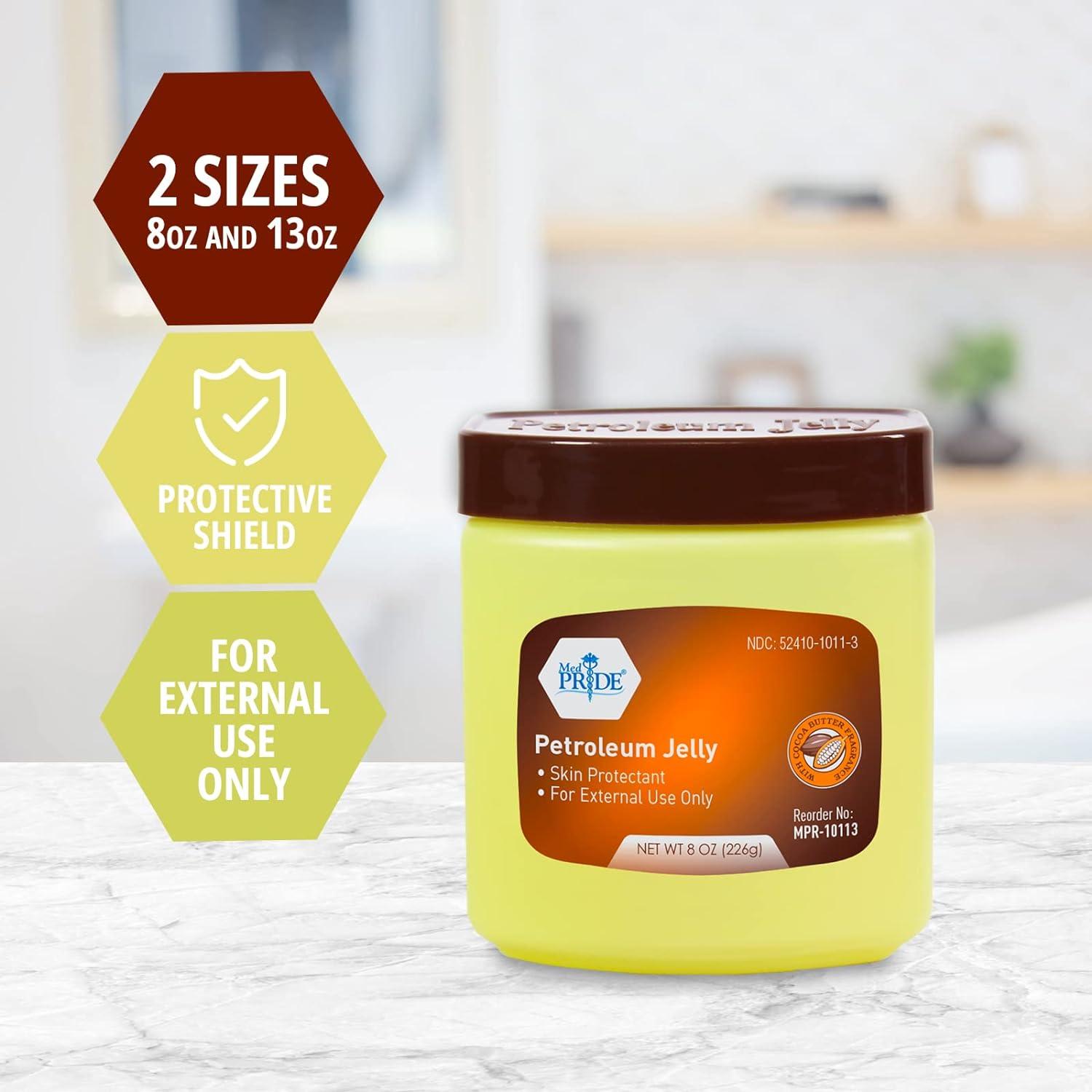 MED PRIDE Petroleum Jelly With Cocoa Butter Fragrance 8oz Tub Skin