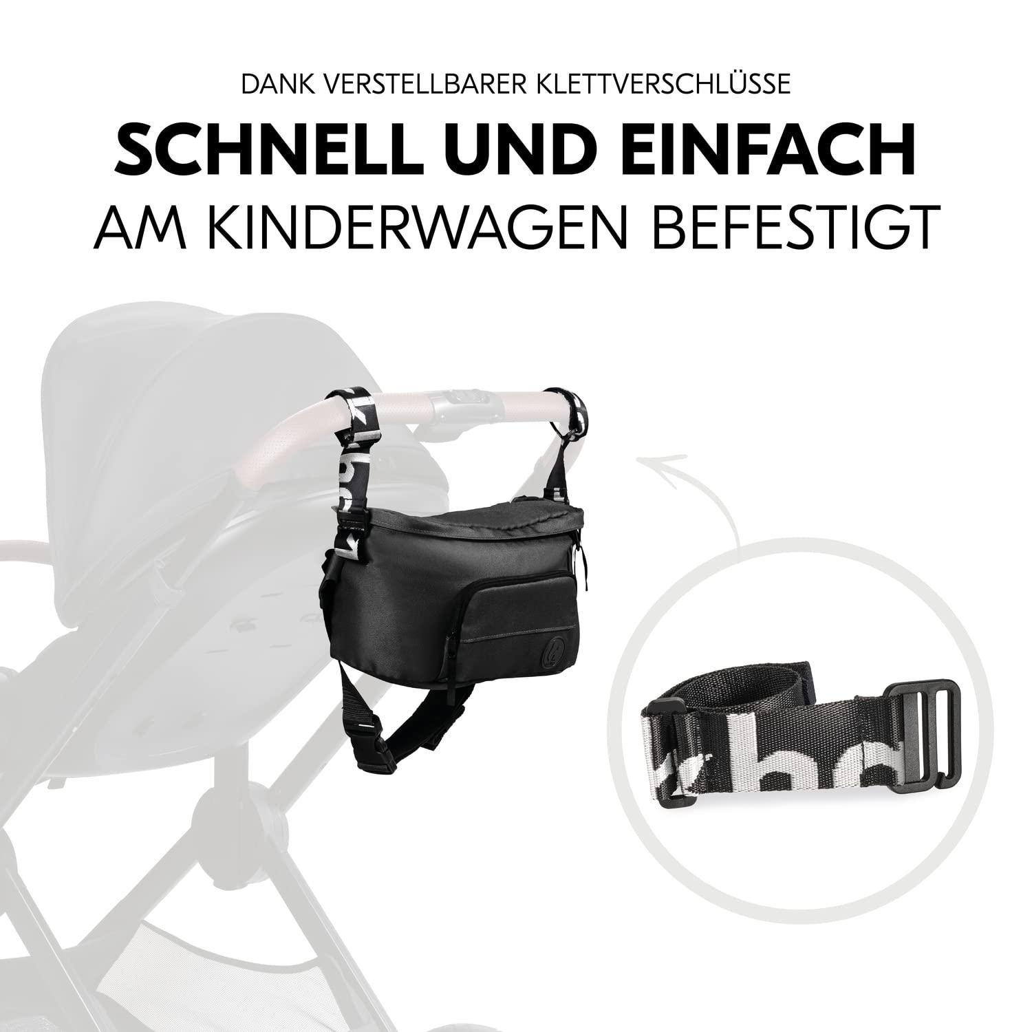 Hauck 2-in-1 Binkhuff & Stroller Pocket | Large Organizer Crossbody Bag for  Men & Women | Adjustable Belt & Simple Buggy Fastening (Black) | Buy Now  with Express International Delivery | GoSupps.com