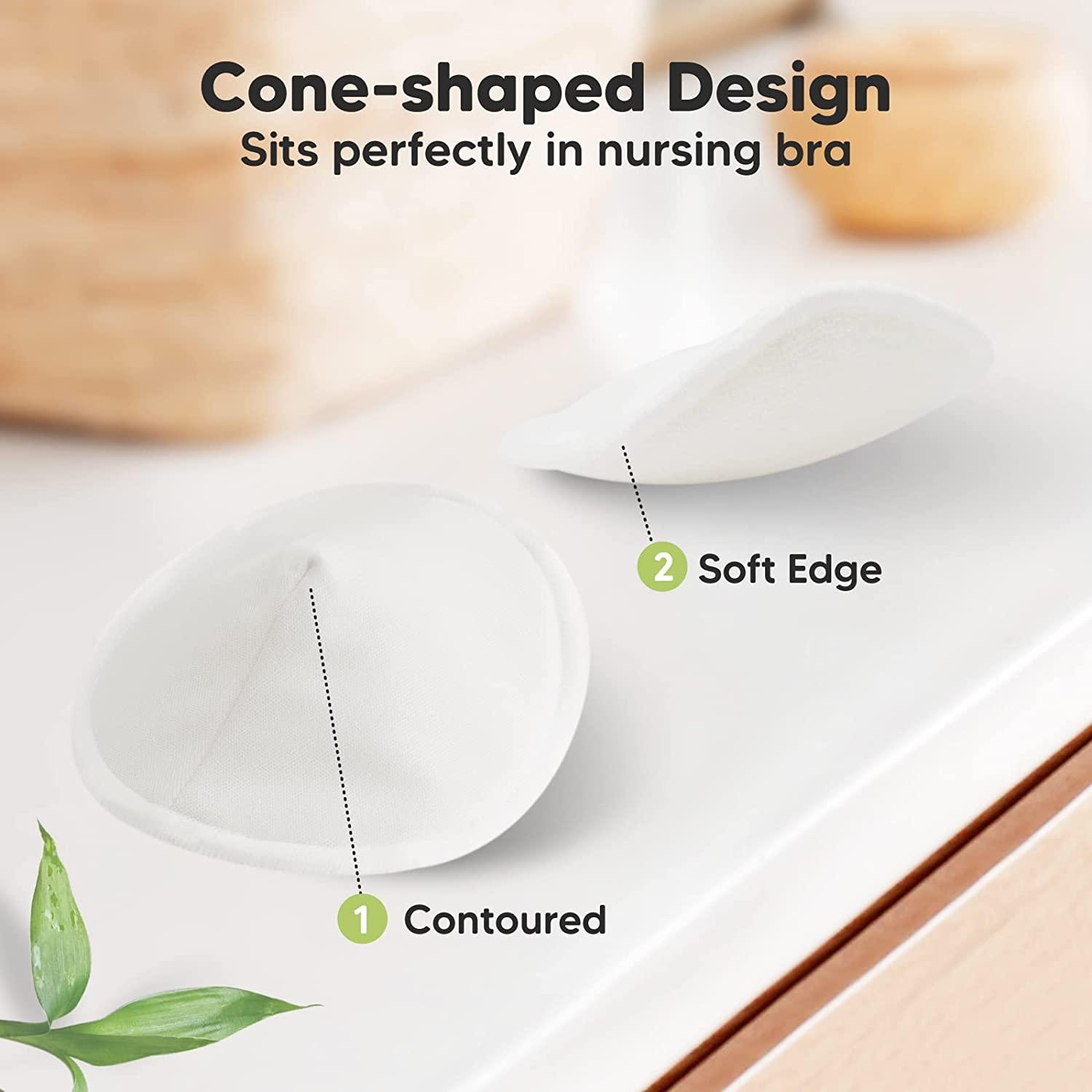 14Pack Organic Bamboo Nursing Pads Reusable Breast Pads for