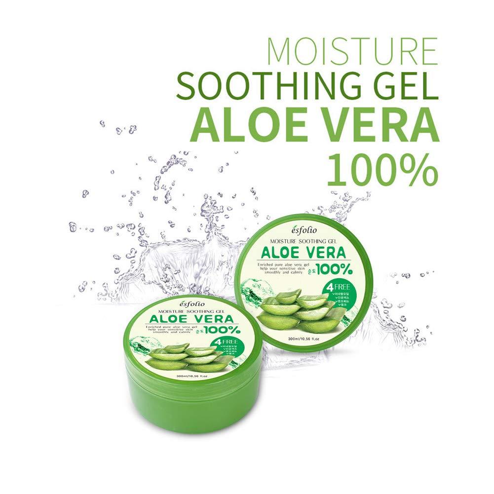Esfolio 2 Pack Soothing Moisture Aloe Vera Gel 300ml - Korean Cosmetics  K-Beauty Product | Buy Now with Express International Delivery | GoSupps.com