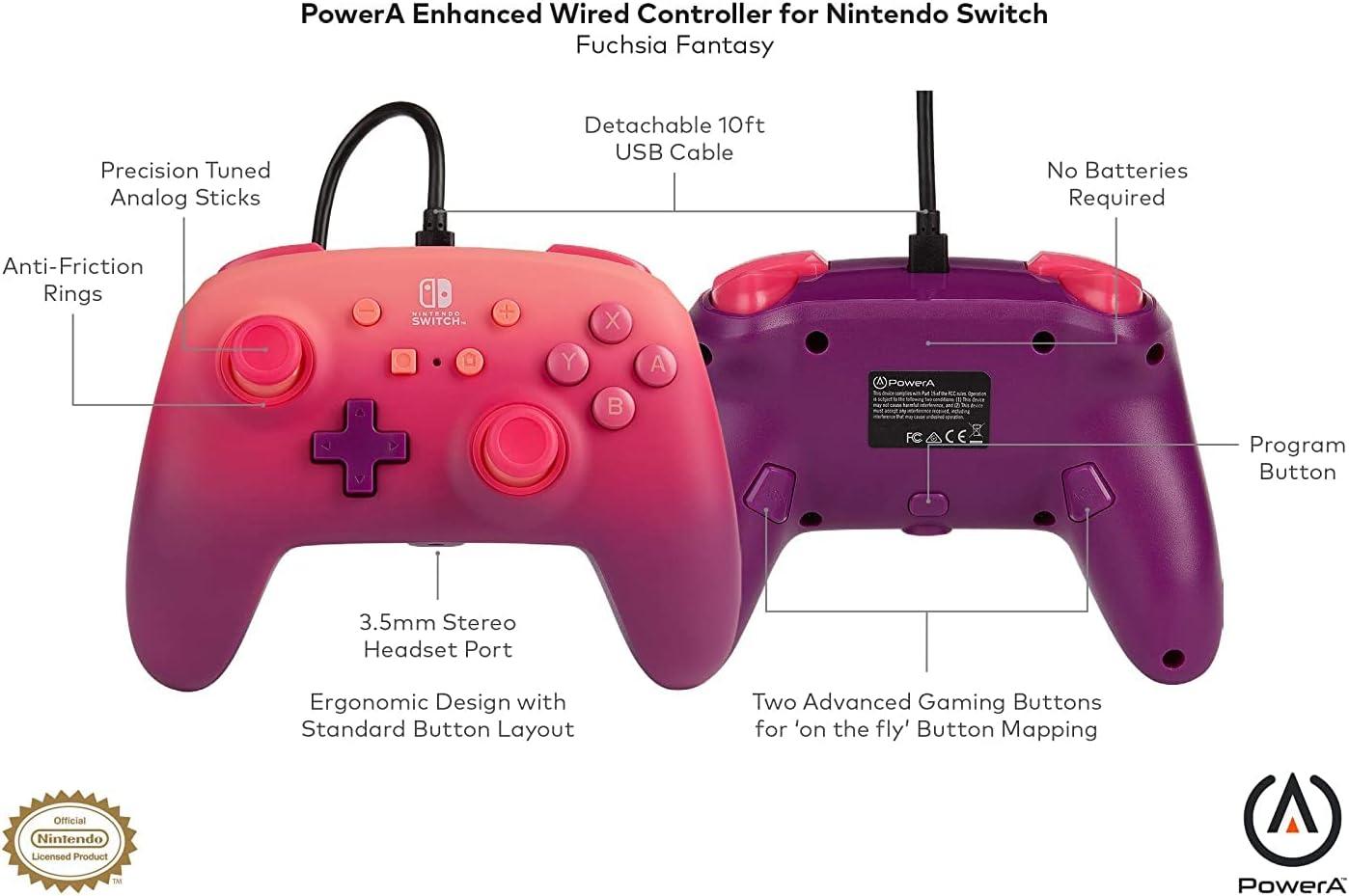 PowerA Enhanced Wired Controller ピンク PowerA Pink Lemonade Enhanced Wired Controller for Xbox