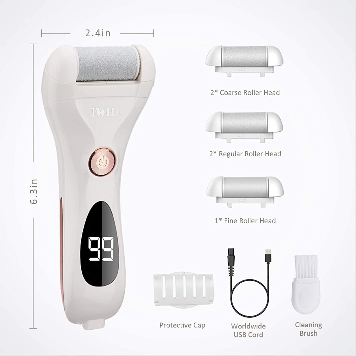 Callus Remover for Feet, Rechargeable Foot Scrubber Electric Foot File