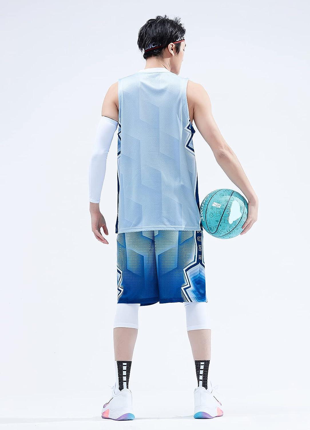 Topeter Mens Basketball Jersey and Shorts Team Uniform with