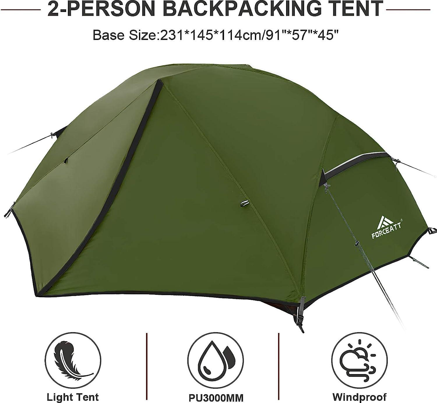 送料無料Forceatt Camping Tent 2/3 Person, Backpacking Tent Waterproof Windproof, Instant Tent with Rain Fly for Camping Hiking並行輸入 Forceatt Tent For Sale Forceatt 2 Person Tent Forceatt Tent 2-3