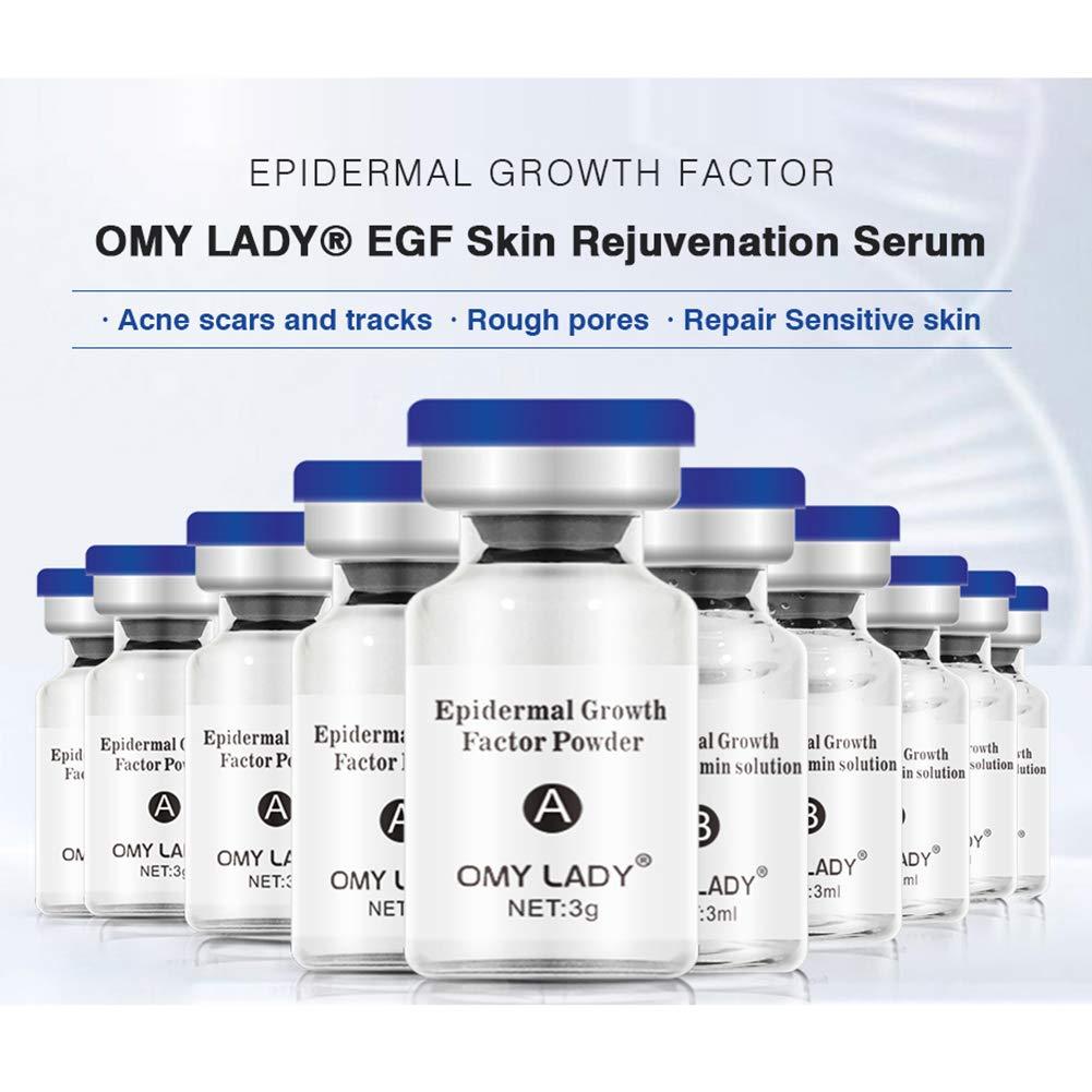 EGF Skin Rejuvenation Serum & Growth Factor Powder Kit Moisturizing, AntiWrinkle