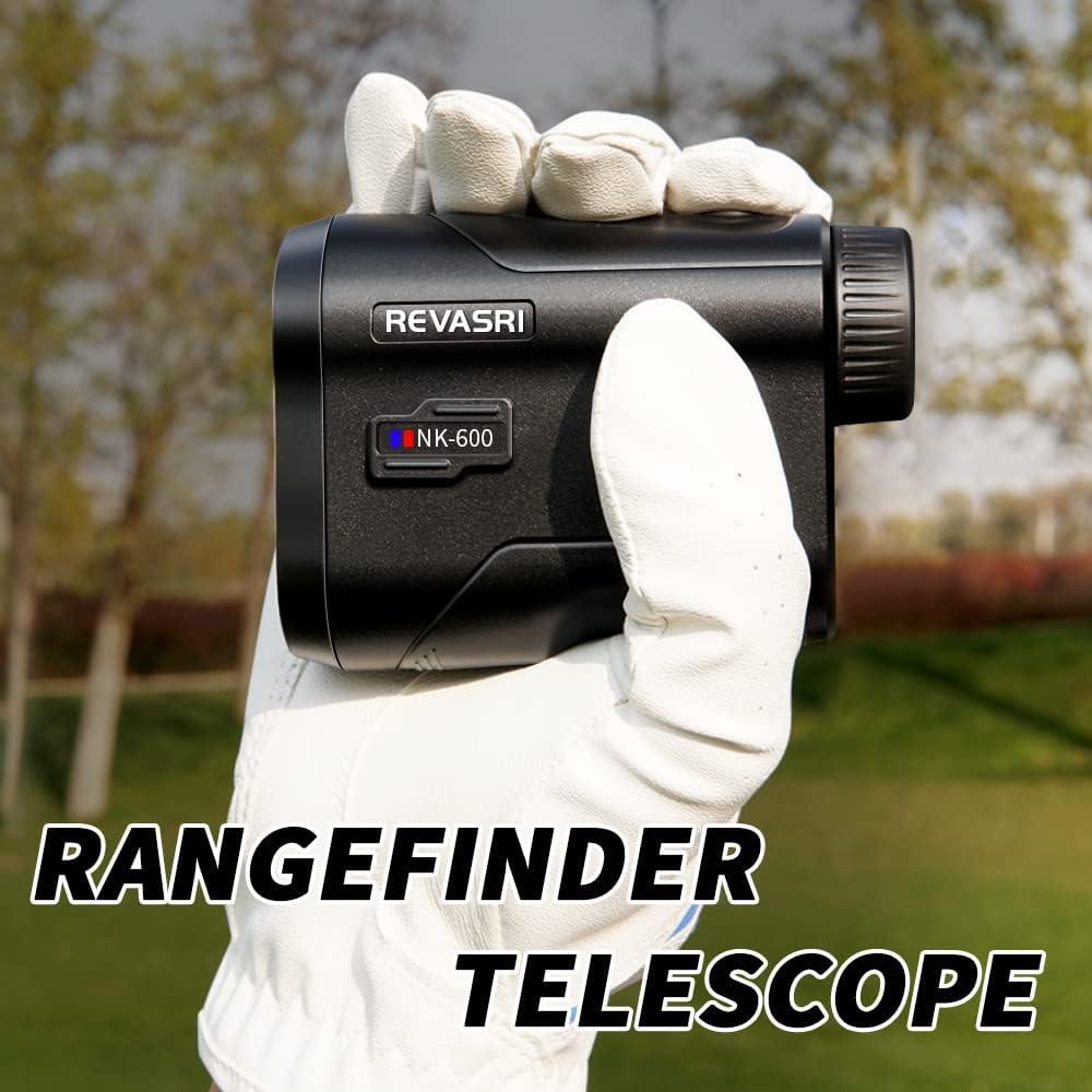 650 Yards REVASRI Function, Versatile Battery Rangefinder Slope Golfing Scan Flag for and Distance and Finder Vertical Hunting, Lock with Rechargeable Vibration, Measurement Horizontal Range Golf