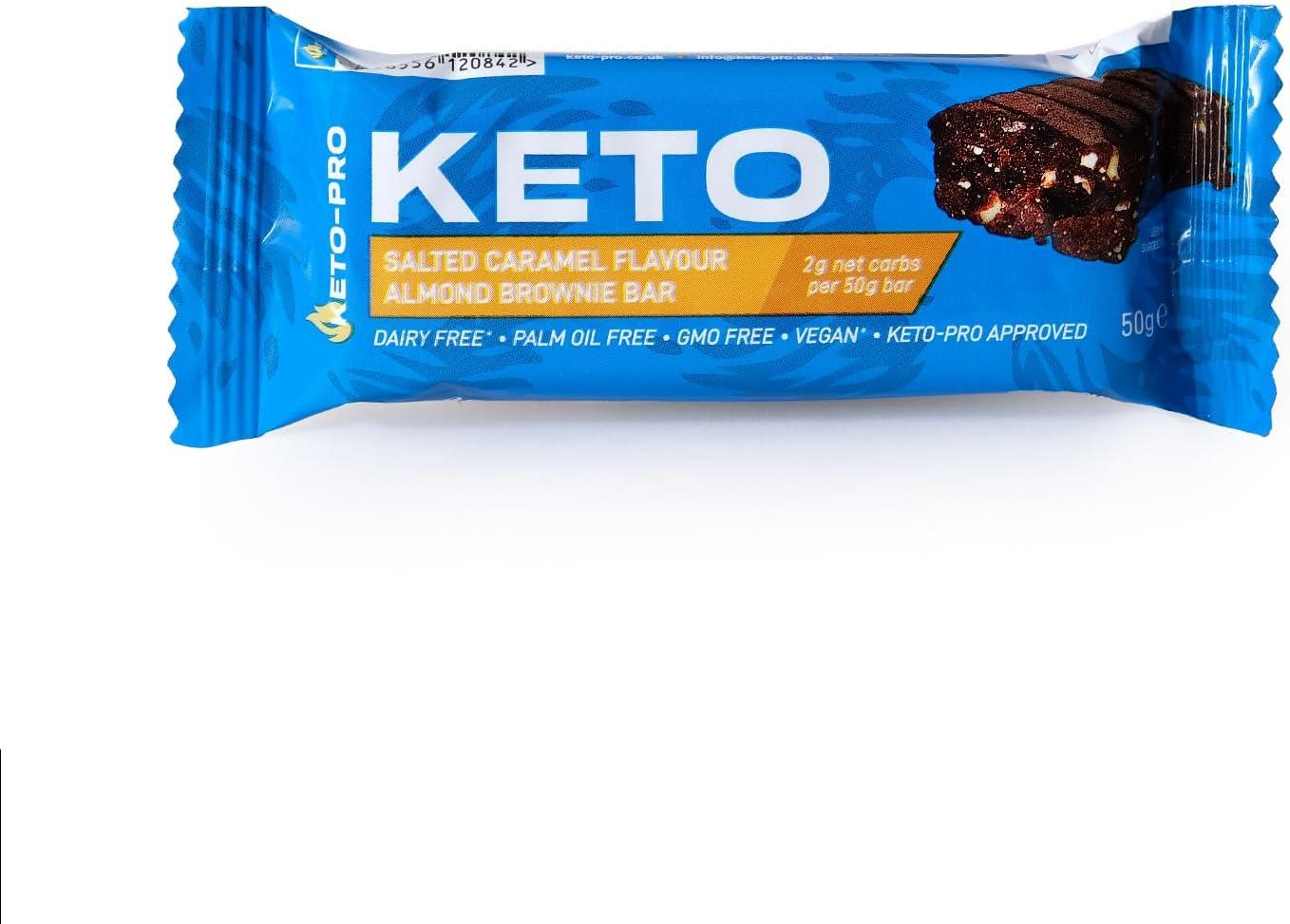 Keto-Pro Keto Bars (12 x 50g) | Low Carb Bars - 2g Net Carbs | A Big ...