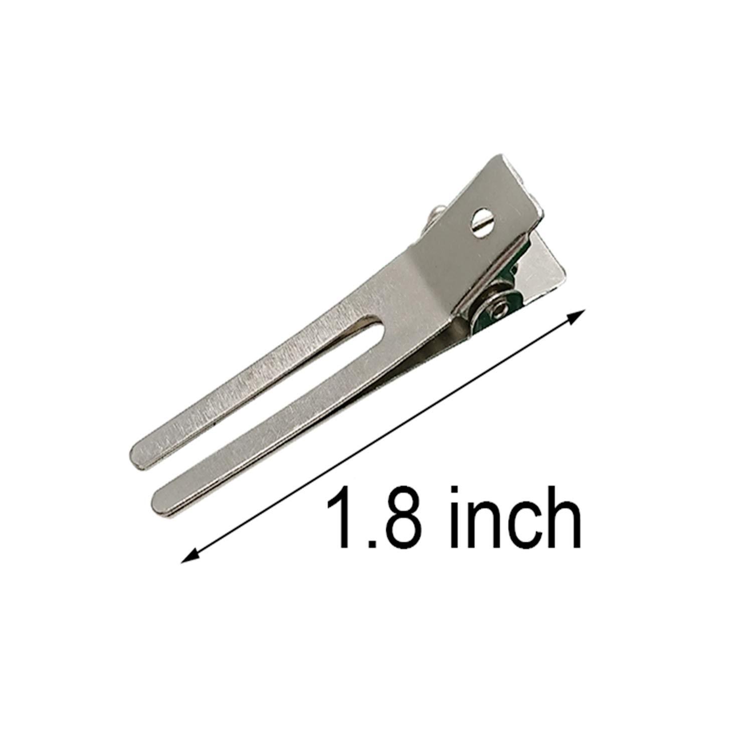 Silver pin curl outlet clips