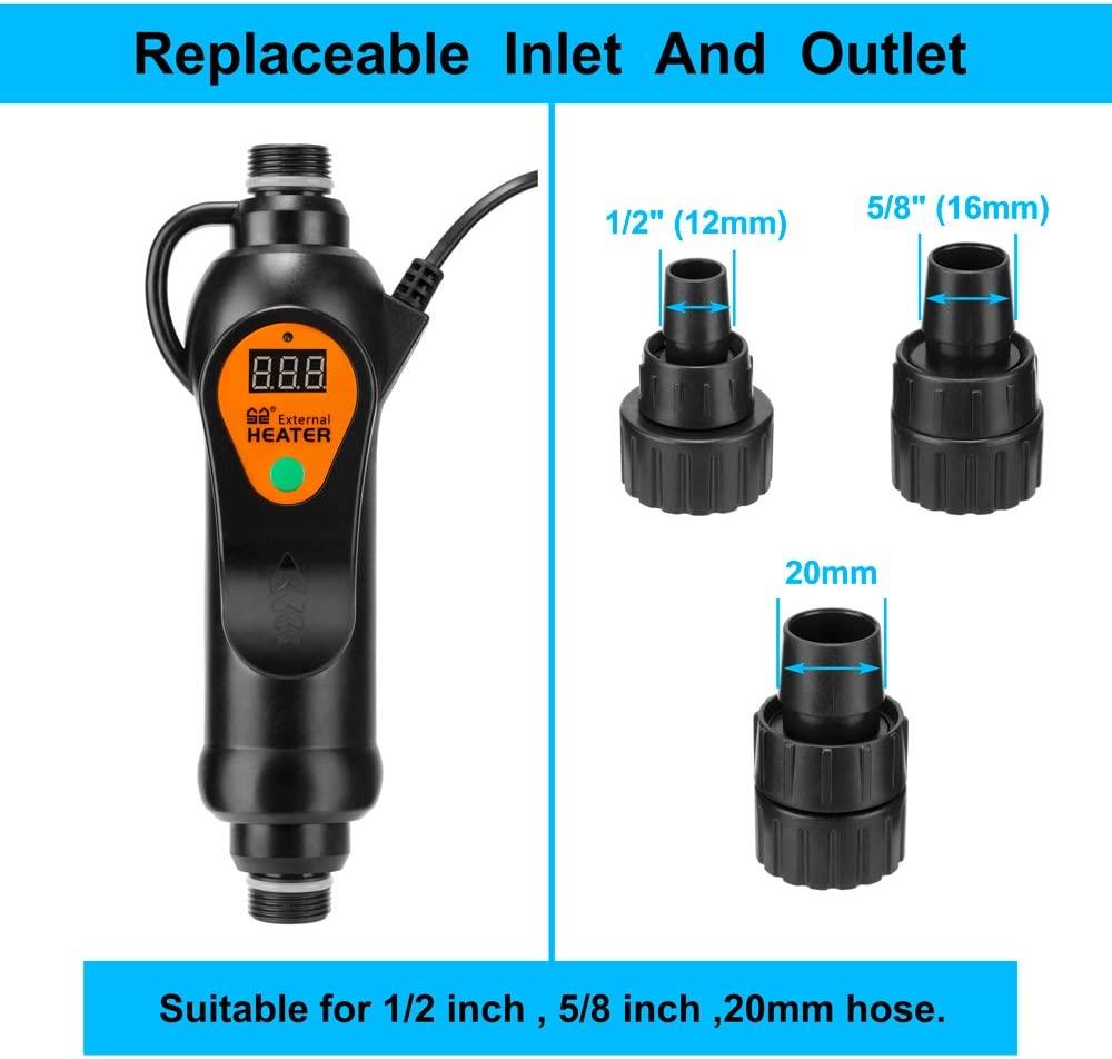 DaToo Aquarium External Heater inLine Fish Tank External Heater 300W