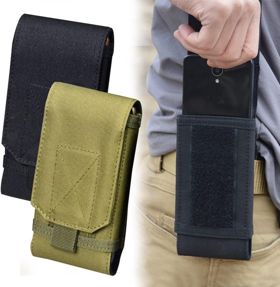 Universal Tactical MOLLE Holster Army Mobile Phone Belt Pouch EDC Security  Pack Carry Accessory Kit Waist Bag Case Compatible iPhone 13 14 Pro X XS  Max XR 7 8 Plus Samsung Galaxy