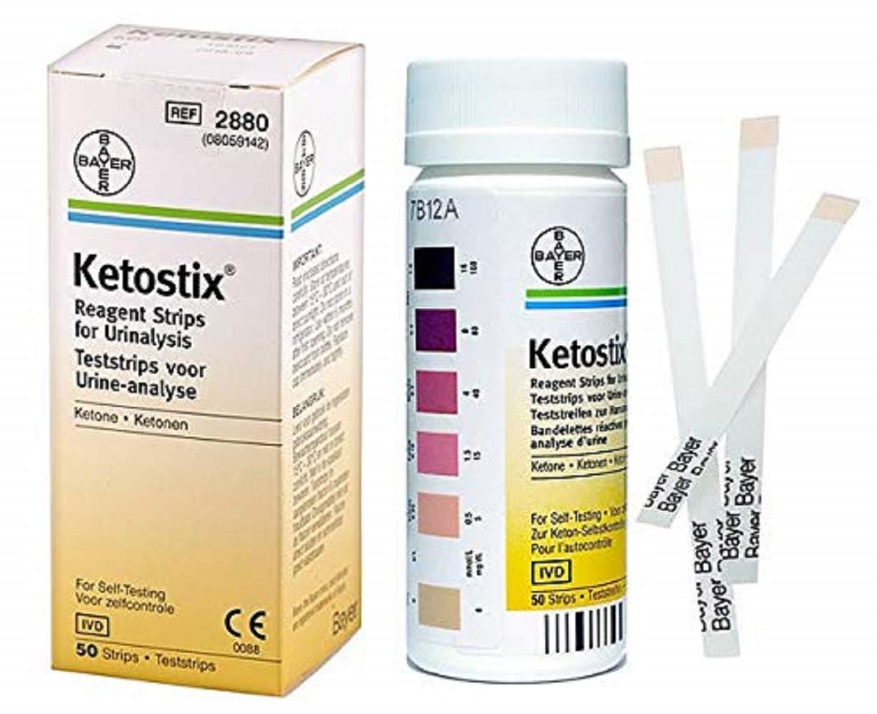 Ketostix Reagent Strips 50 Strips per Box Easy Ketosis Testing