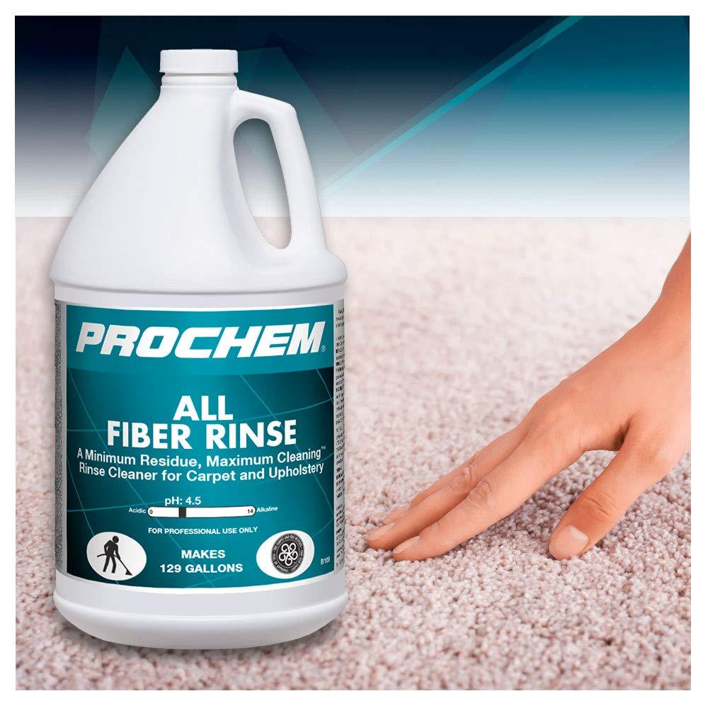 ProChem All Fiber Rinse Concentrate Professional Solution for Carpet and Upholstery, Use After Cleaning, Leaves Fibers Bright and Soft