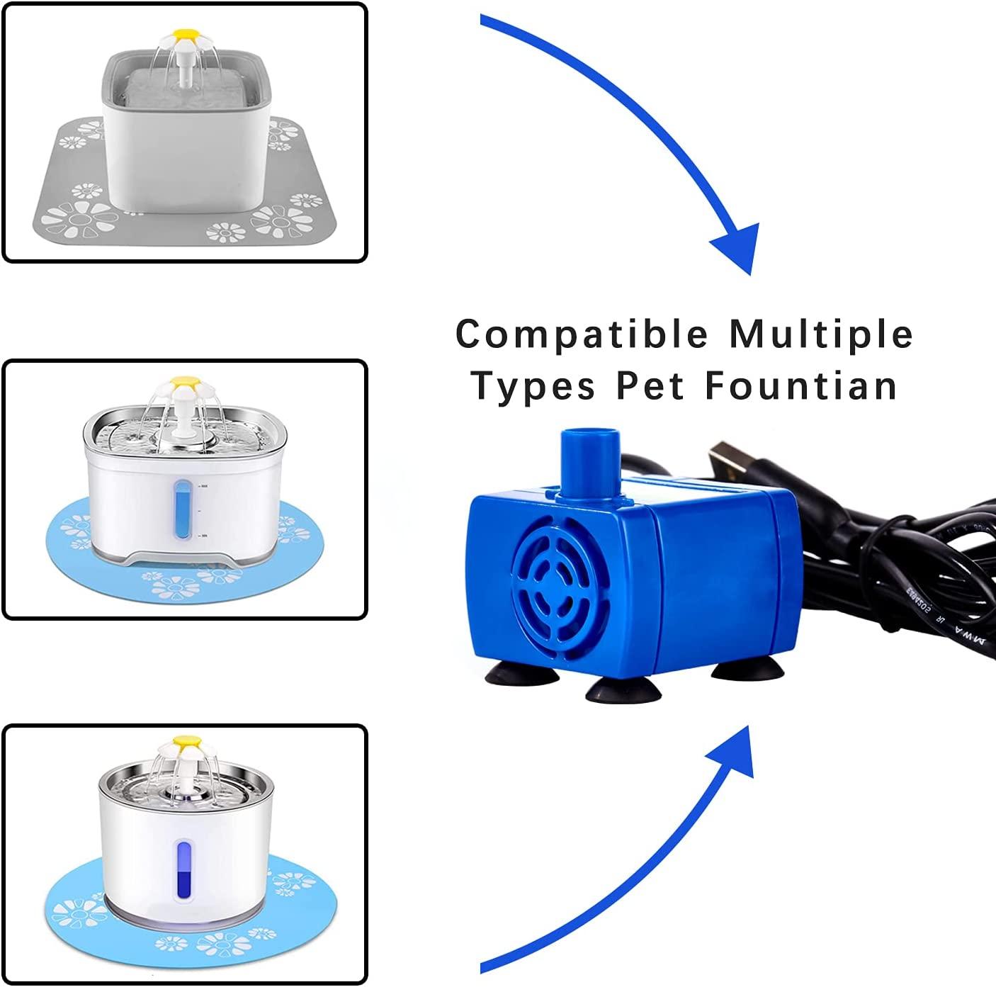 Cat Water Fountain Pump, Pet Water Fountain Pump Replacement Pump DR