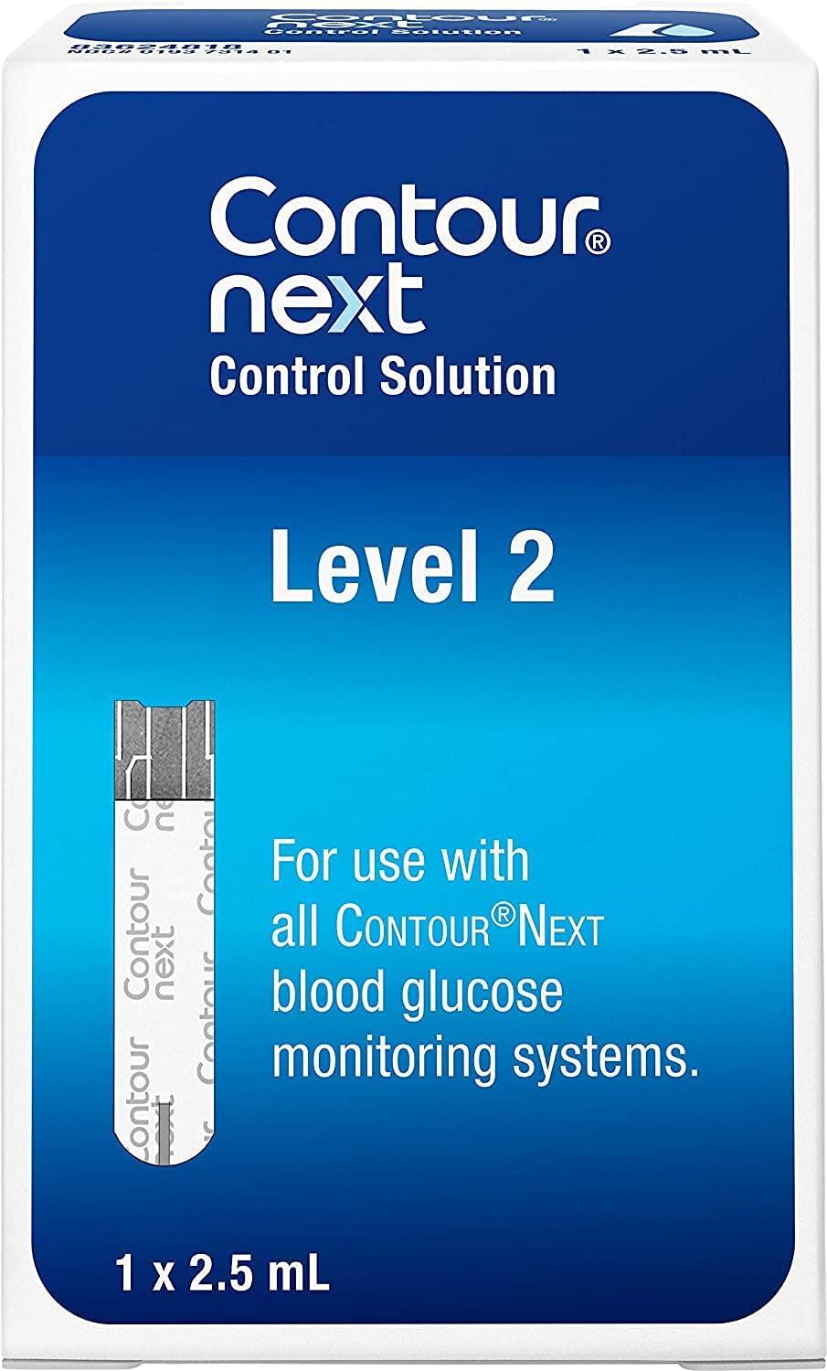 CONTOUR NEXT Control Solution 2.5mL Level 2 for Glucose Test Meter