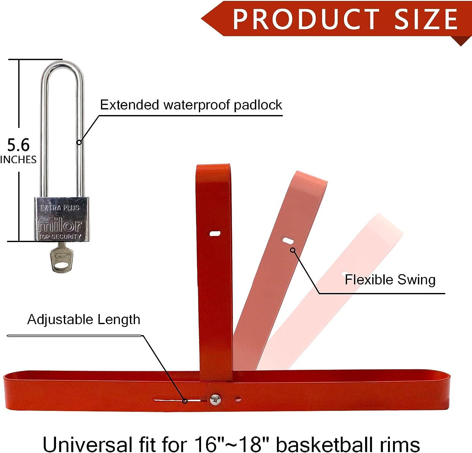 katop Heavy Duty Basketball Rim Locking Device, Flexible Adjustment