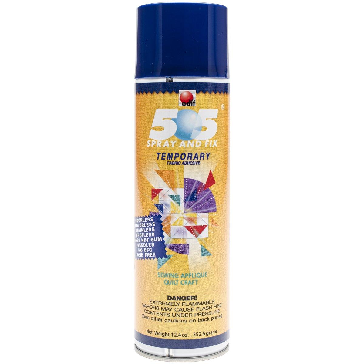 Odif USA 505 Spray and Fix Temporary Fabric Adhesive 12.4oz Pack