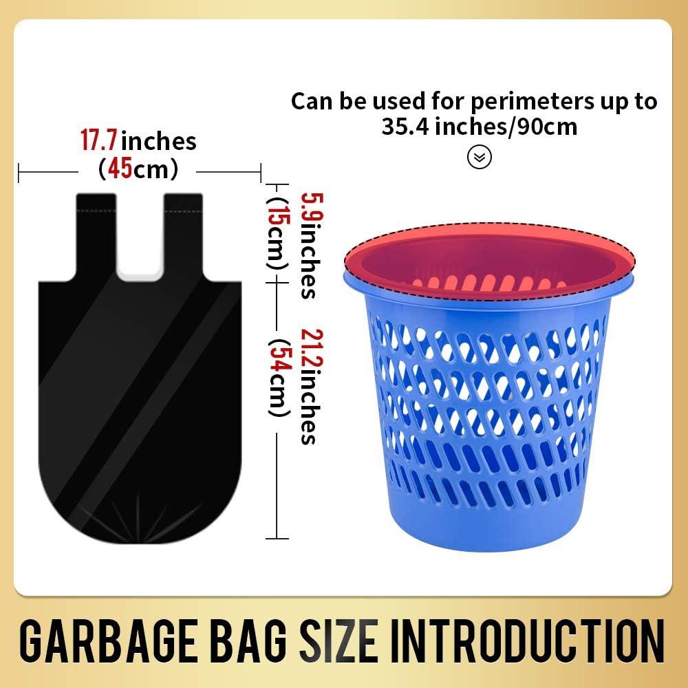 Trash Bags, 4 Gallons 100 Counts Small Garbage Bags for Office,  Kitchen,Bedroom Waste Bin, 15 Liters Strong Rubbish Bags,Wastebasket Bags  100Counts / Mixed