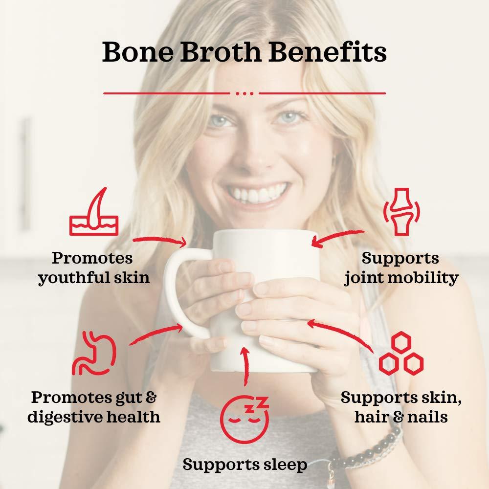 Beef Bone Broth Soup Organic, Grass Fed, Bone Broth Collagen Protein
